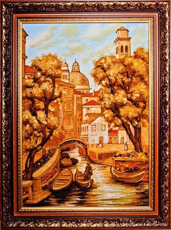 Three-dimensional painting “Venice Canal”