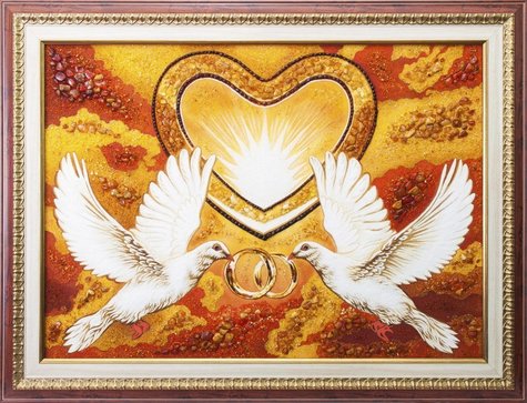 Panel "Doves with rings"