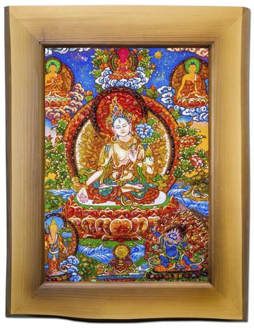 Панно «Буддийская живопись Танка - Белая Тара»