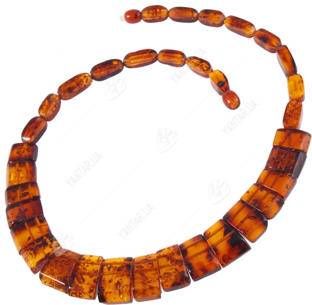 Amber bead necklace Нп-28