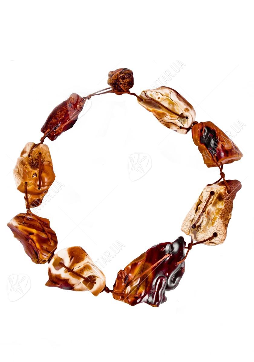 Amber bead necklace Нп-87а