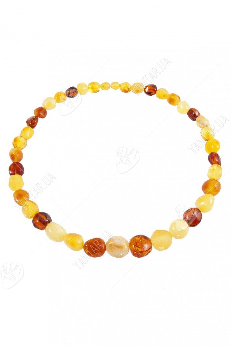 Amber bead necklace Нп-63-298