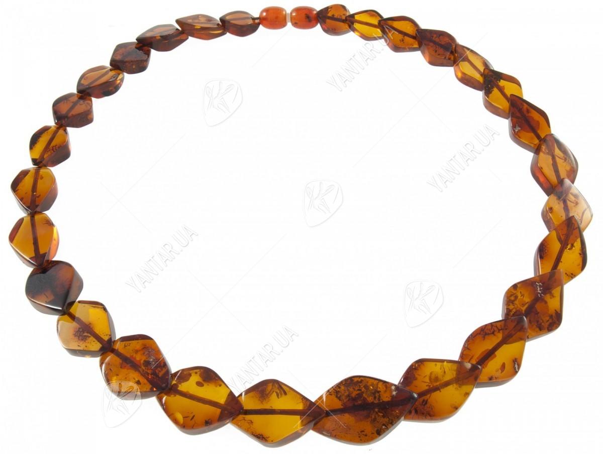 Amber bead necklace Нп-67а