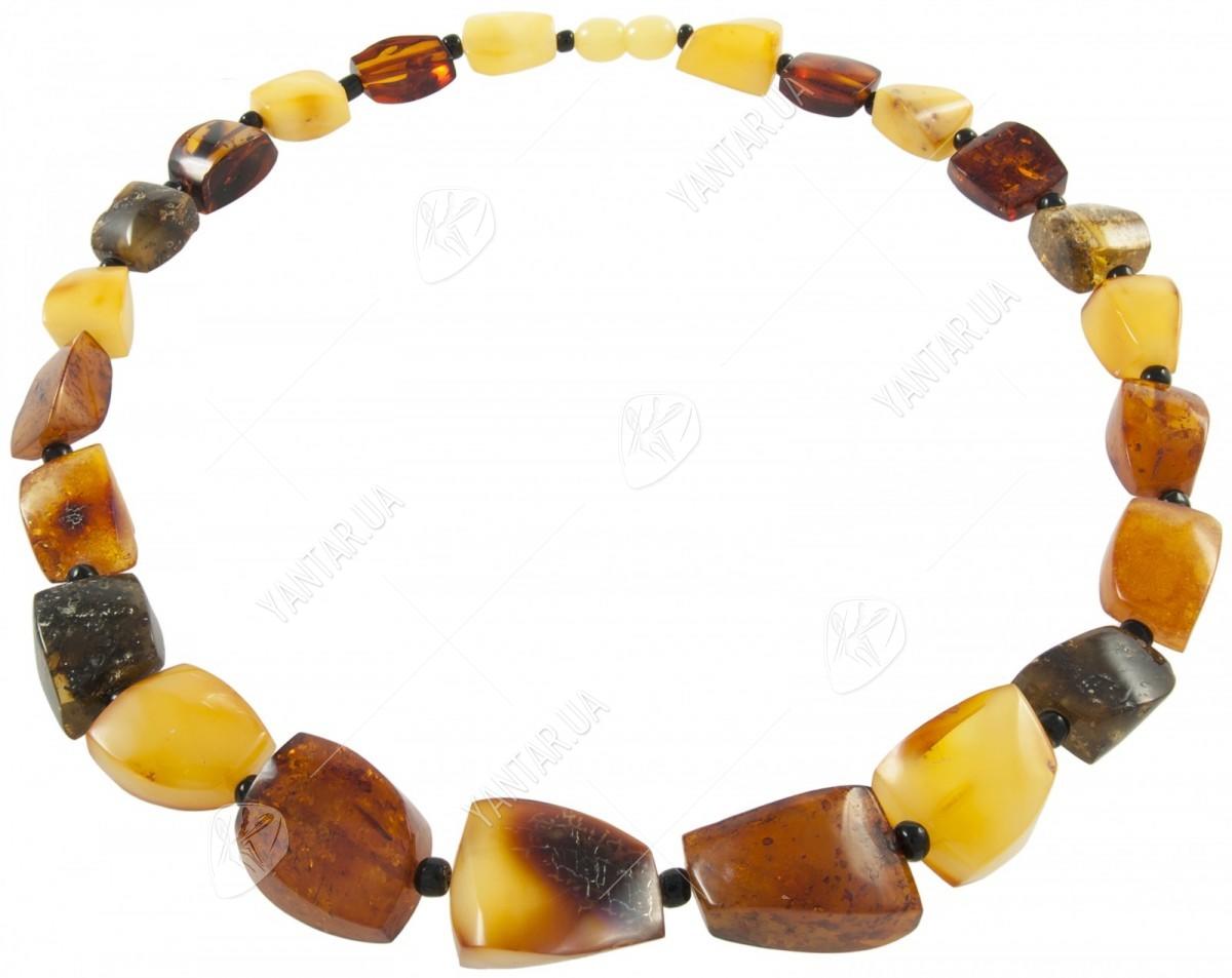 Amber bead necklace Нп-60