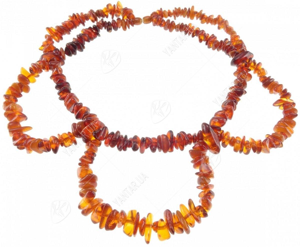 Amber bead necklace Нп-48