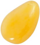 Polished amber pendant “Honey Drop”