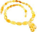 Amber beads “Autumn leaf”
