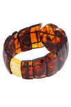Bracelet with relief amber stones