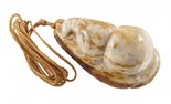 Pendant “Snail” on a wax rope