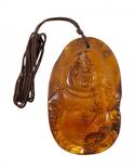 Buddha pendant on a wax rope