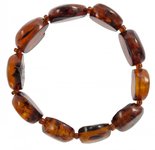 Amber bracelet made of stones