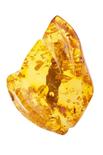 Amber brooch made of translucent amber