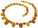 Amber bead necklace Нп-73
