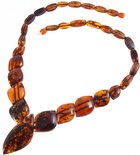 Amber bead necklace Нп-68
