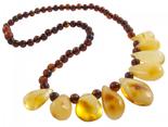 Amber bead necklace Нп-82б