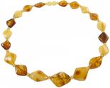 Amber beads made of stones