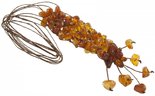 Amber bead necklace Нп-26