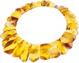 Amber necklace in honey shades “Cleopatra”