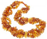 Amber bead necklace Нп-30