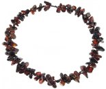 Dark amber beads