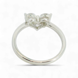 Heart-Shaped artificial Diamond Ring