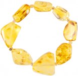 Amber bracelet in light shades “Meline”