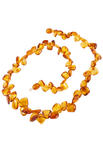 Amber bead necklace NP177-001