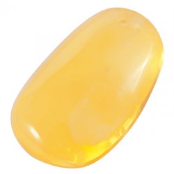 Polished amber pendant