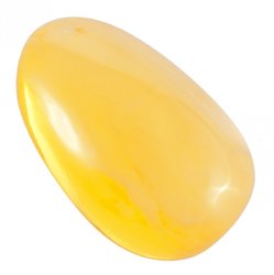 Polished amber pendant