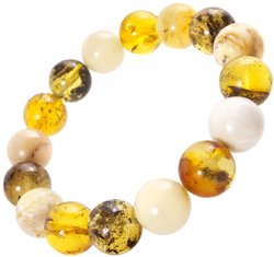 Bracelet made of amber balls “Assorted”