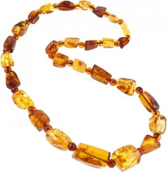 Amber bead necklace Нп-80-347