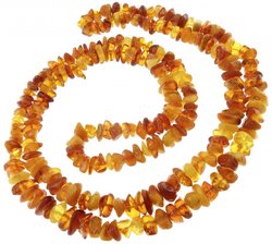 Amber bead necklace Нп-01