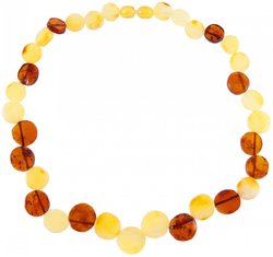 Amber bead necklace Нп-67-14