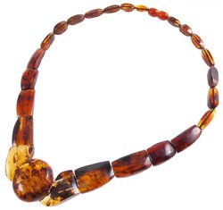 Amber bead necklace Нп-67А