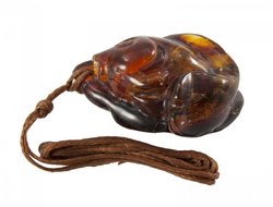 Pendant “Fish” on a waxed rope