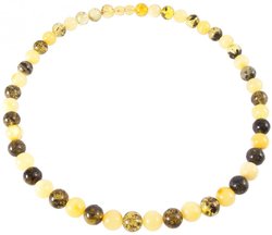 Amber bead necklace Нп-312