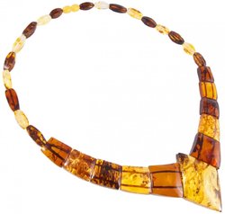 Amber bead necklace Нп-67-435