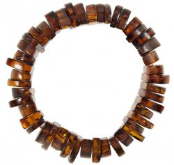 Bracelet made of amber stones