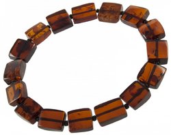 Cognac amber bracelet “Favorite”