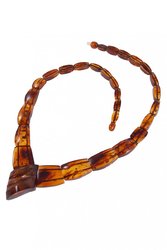Amber bead necklace Нп-67-33
