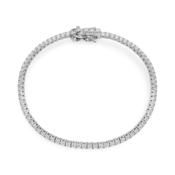 Silver Tennis bracelet with zircons