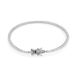 Silver Tennis bracelet with zircons