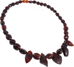 Amber bead necklace Нп-83-347