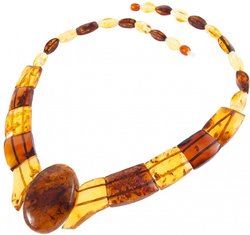 Amber bead necklace Нп-67-42