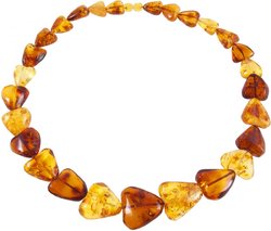 Amber bead necklace Нп-72-539