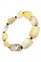 Amber bracelet with beads