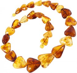 Beads made of multi-colored amber “Cupid”