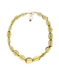 Amber bead necklace NP862-001
