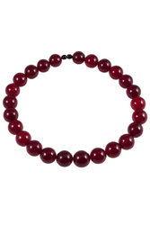 Cherry beads made from amber beads
