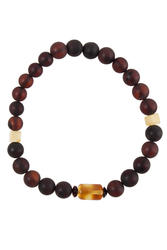 Amber bracelet with contrasting inserts